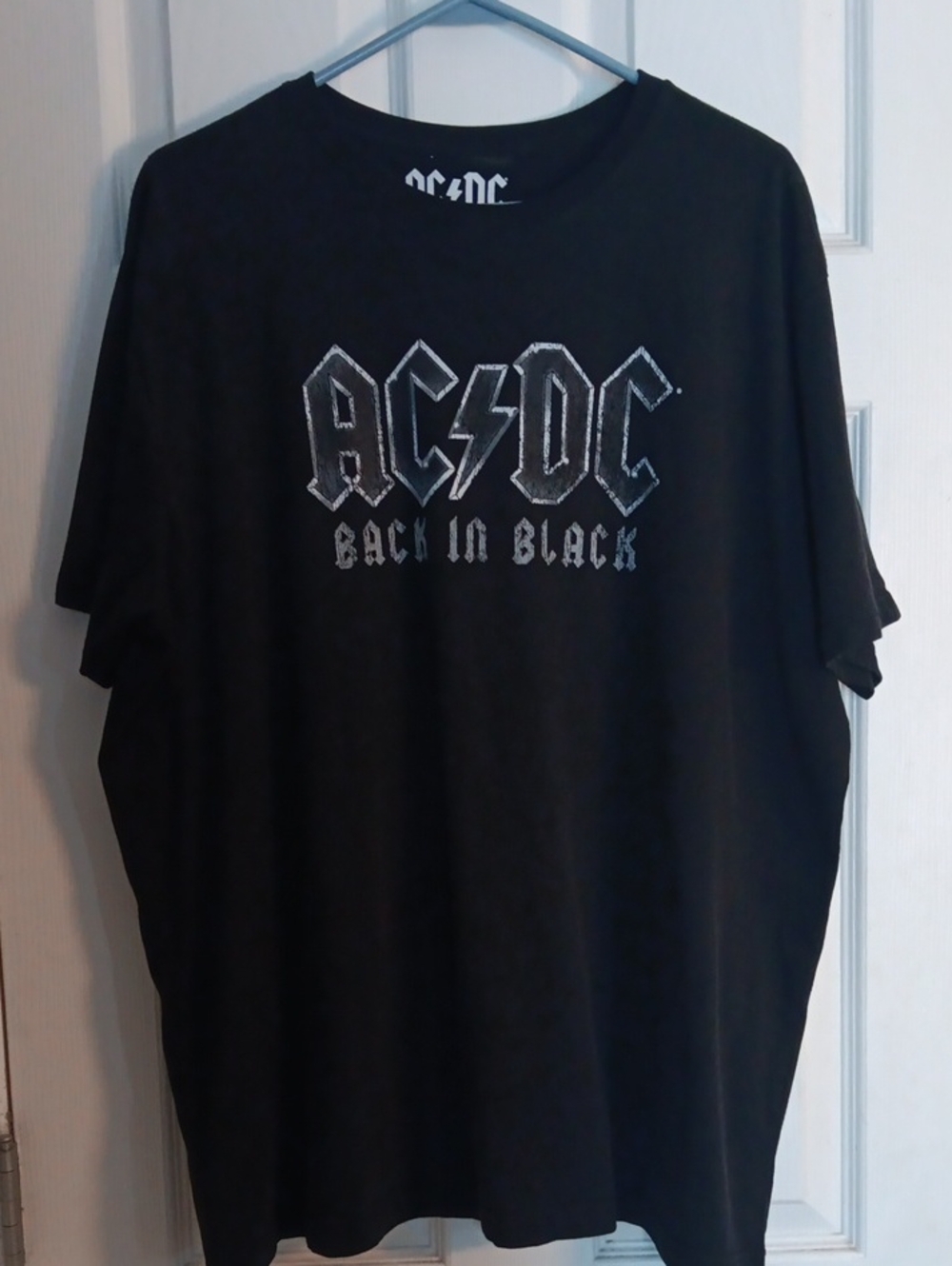 AC/DC Black Graphic 'Back in Black' Short Sleeve Tee